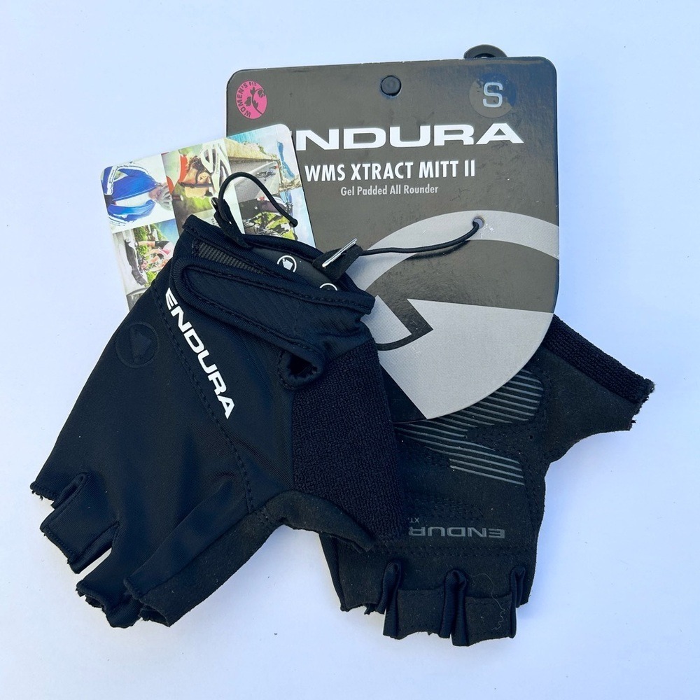 Endura Black Cycling Gloves Women's Xtract Mitt II‎